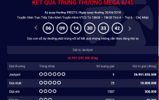 Kết quả Vietlott: Lại thêm 25 người "bưng hụt" Jackpot gần 27 tỷ đồng Kết quả Vietlott: Lại thêm 25 người "bưng hụt" Jackpot gần 27 tỷ đồng