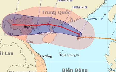 Chiều mai, bão vào Quảng Ninh, Hải Phòng