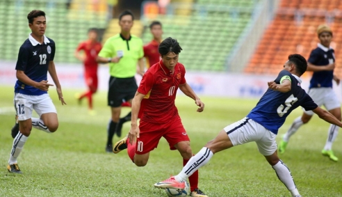 Clip Công Phượng lập cú đúp trong trận U22 Việt Nam 4 - 1 U22 Campuchia