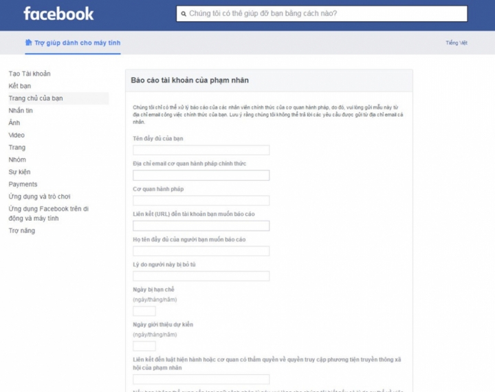 lam boc hoi tai khoan facebook