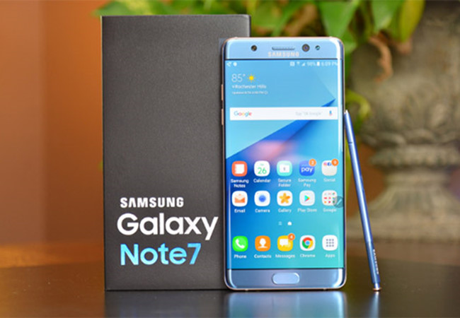 Samsung Galaxy Note 7 se quay tro lai a