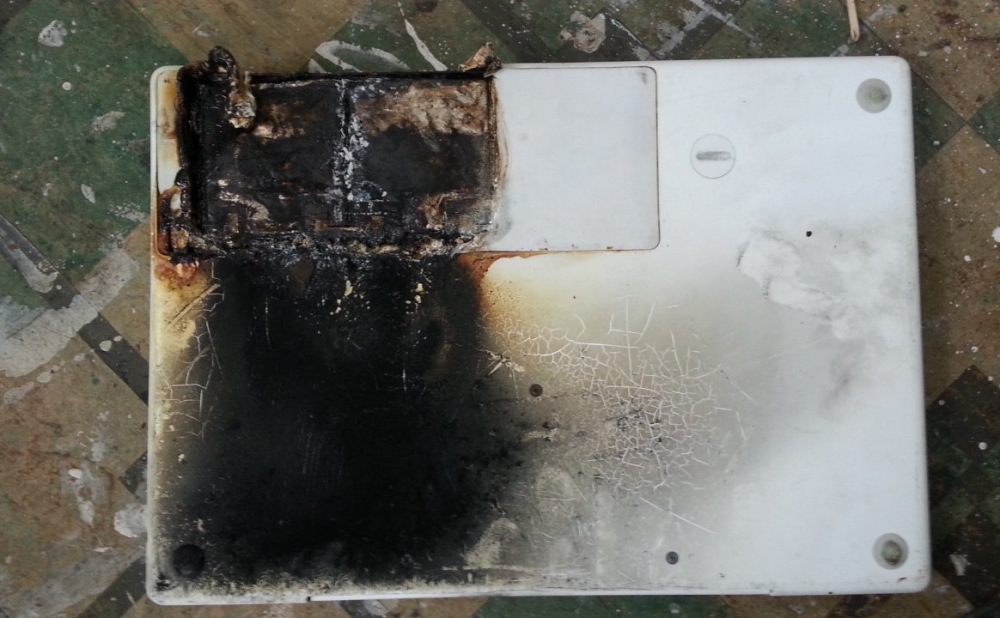 MacBook Pro exploded