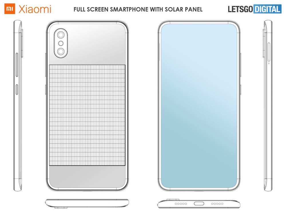 Xiaomi with solar panel