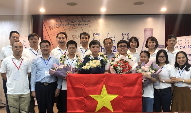 vietnam gianh 4 huy chuong vang  olympic hoa hoc quoc te 2020