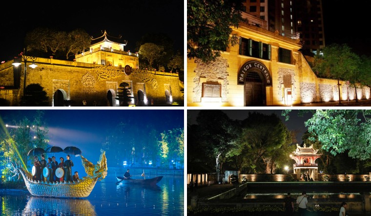 ha noi du lich dem