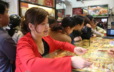 Giá vàng đang tăng nhanh