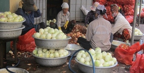 Hành khô bẩn: Lỗi lo của người tiêu dùng