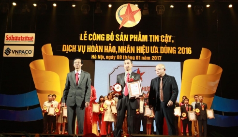 Công ty gia dụng Bamboo đạt chứng nhận nhãn hiệu ưa dùng 2016