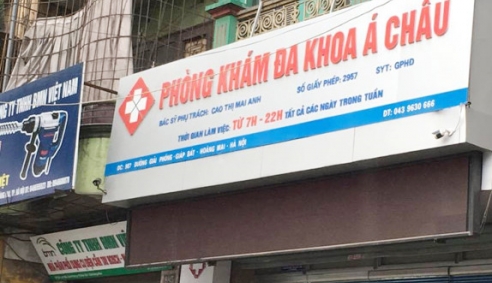 Thu hồi giấy phép hoạt động của Phòng khám đa khoa Á Châu
