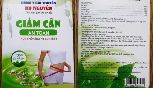 Thuốc giảm cân Đông y gia truyền họ Nguyễn chưa được cấp phép vẫn ngang nhiên bày bán trên thị trường?