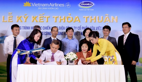 Vietnam Airlines và Vinamilk: Hợp tác chiến lược cùng phát triển thương hiệu vươn tầm quốc tế