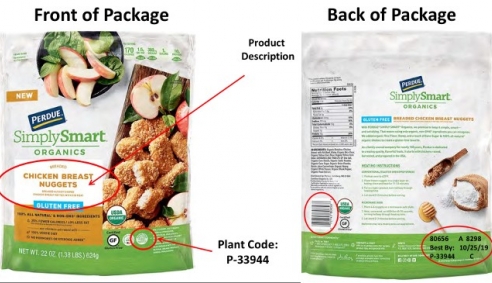 Thu hồi gà viên Perdue do chứa mảnh gỗ bên trong