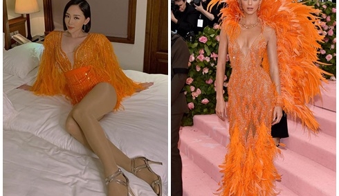 Bị tố mặc váy nhái siêu mẫu Kendall Jenner, Tóc Tiên nói gì?