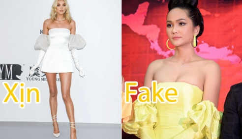 H'Hen Niê tiếp tục bị tố mặc váy nhái của siêu mẫu Elsa Hosk