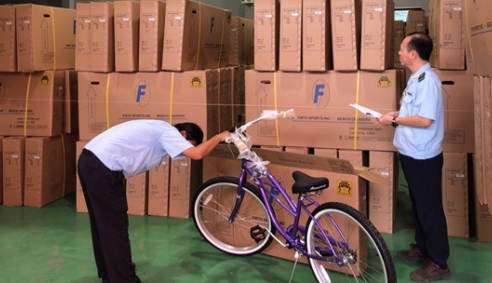 Phát hiện lô hàng xe đạp xuất khẩu giả mạo xuất xứ Việt Nam