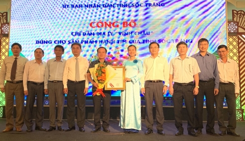 Hành tím Vĩnh Châu được trao chứng nhận đăng ký chỉ dẫn địa lý