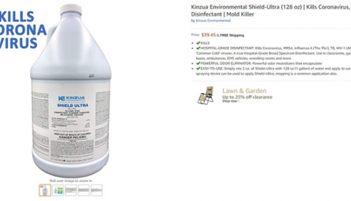Amazon sẽ xóa mọi sản phẩm quảng cáo chữa khỏi Corona