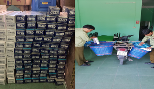 Bùng nổ hoạt động buôn lậu thuốc lá nhập lậu tại miền Trung và miền Nam