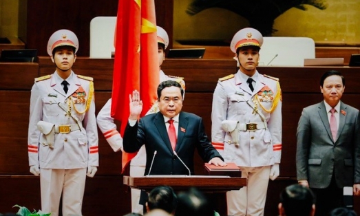 Ông Trần Thanh Mẫn được bầu làm Chủ tịch Quốc hội với 100% phiếu tán thành