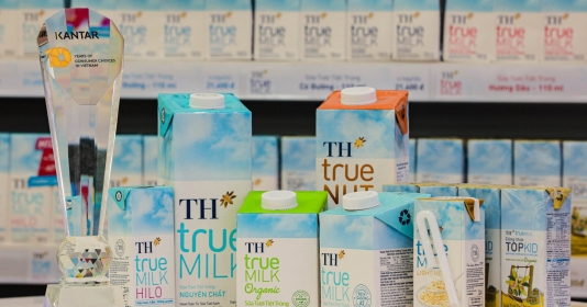 TH true MILK 躋身消費者選擇最多的牛奶品牌前 2 名