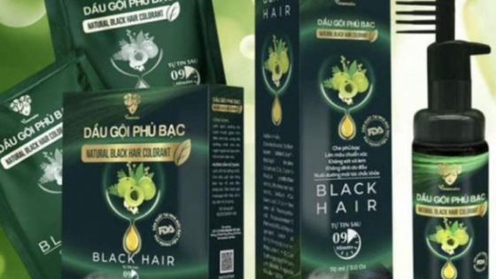 Cảnh báo: Dầu gội phủ bạc Natural Black Hair Colorant của Vinamake là hàng giả