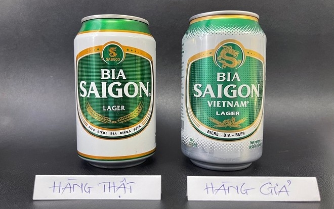 Tình trạng giả mạo nhãn hiệu BIA SAIGON tiếp tục tái diễn