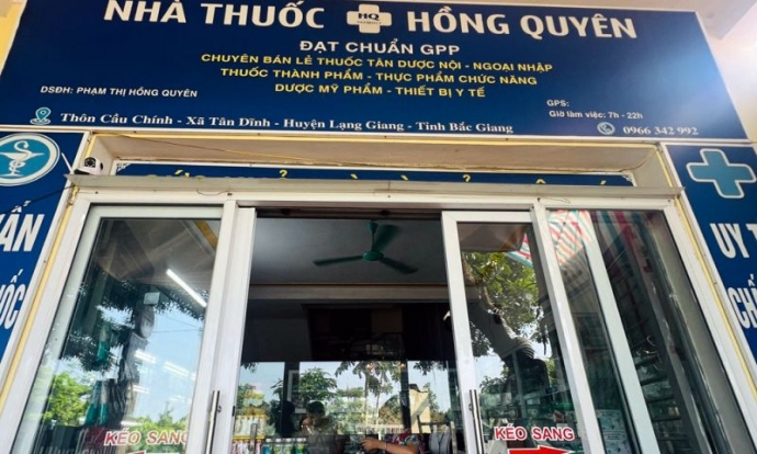 Bắc Giang: Xử phạt hai cơ sở kinh doanh dược khi không đủ điều kiện