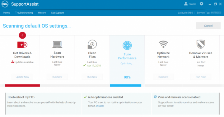 SupportAssist dell