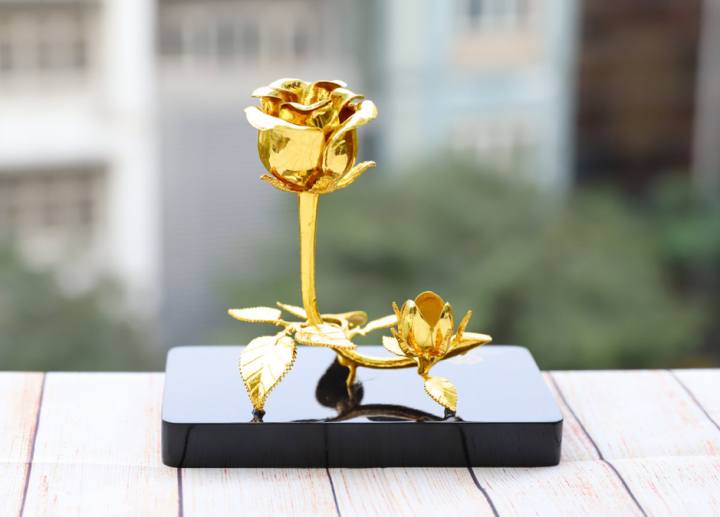 hoa hong ma vang 24k