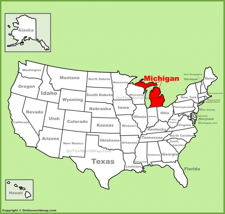 michigan-location-on-the-us-map