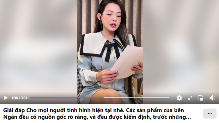 Ngân 98 lên tiếng về vụ việc sản phẩm giảm cân nghi có chứa chất cấm
